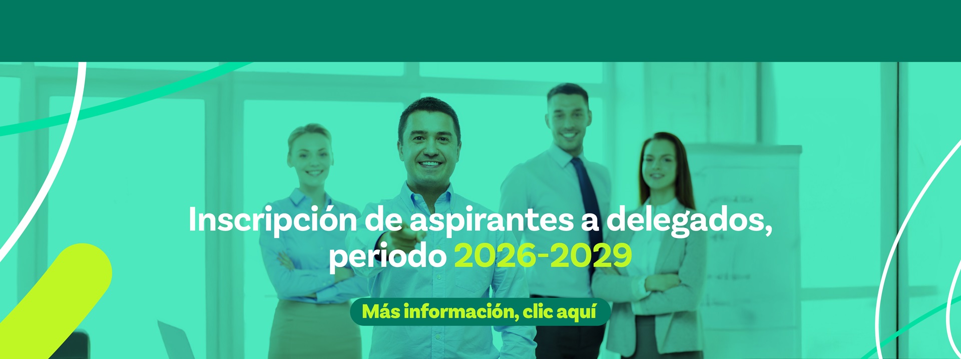 Inscripción de aspirantes a delegados, periodo 2026-2029